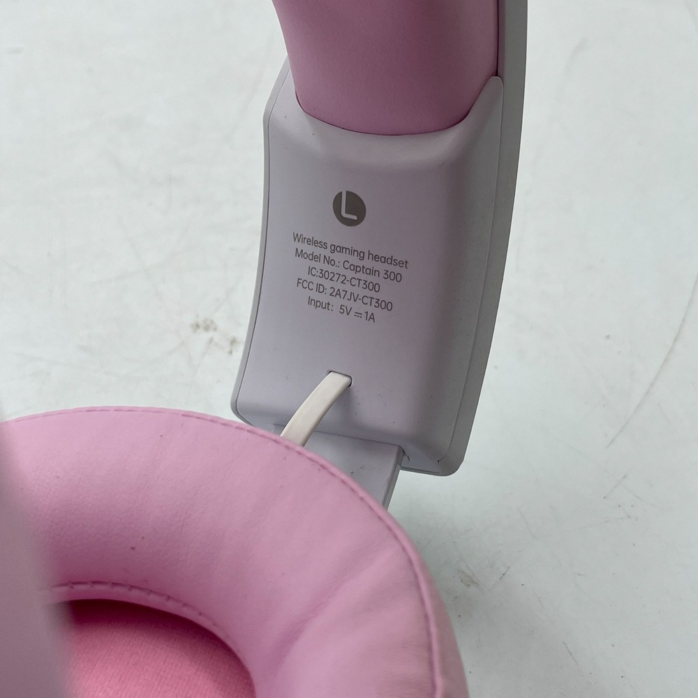 Gtheos Captain 300 Wireless Gaming Headset Pink White USB Over-Ear for PS5 & PS4 - Picture 7 of 9